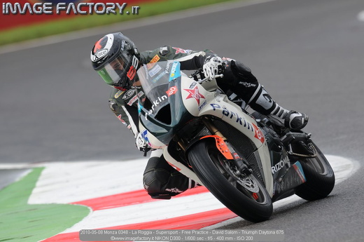 2010-05-08 Monza 0348 - La Roggia - Supersport - Free Practice - David Salom - Triumph Daytona 675